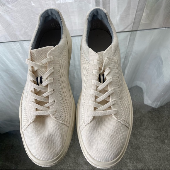 Rothys Shoes Mens 11.5 Womens 13 RS02 Sneakers White Mesh Lace Up Casual Low Top - Picture 2 of 8